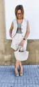 Conjunto chaleco con pantalón a juego en color beige