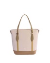 Bolso de hombro Paloma beige con cremallera