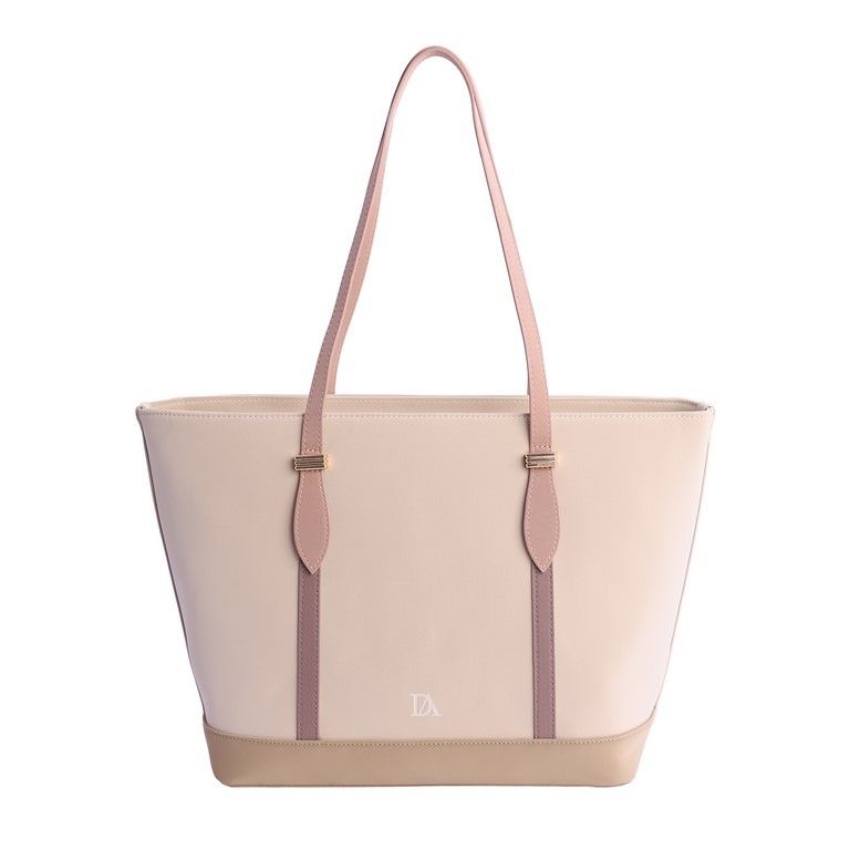 Shopper Rosa de Don Algodon Flora