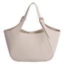 Bolso de mano y bandolera don algodón beige