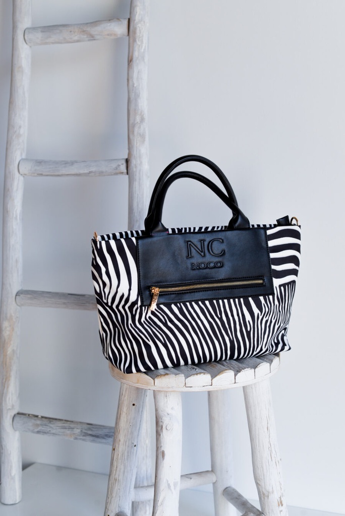 Bolso tote cebra